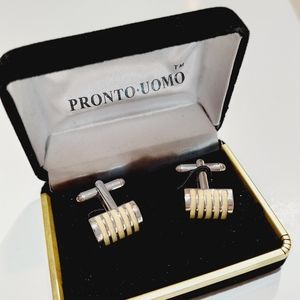 Mens Pronto Uomo cufflinks gift him vintage class